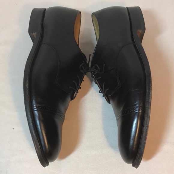 SOLD Johnston Murphy Men's Shoes 14 Black Oxford - Picture 8 of 8